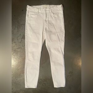 MOTHER Classic White Denim